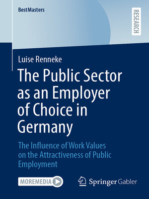 cover image of The Public Sector as an Employer of Choice in Germany